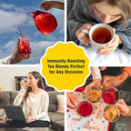 Tiesta Tea - Strawberry Lemonade, Loose Leaf, Strawberry Lemon Herbal Tea, Premium Non-Caffeinated Fruit Blend, Make Hot or Iced & Brews Up to 200 Cups, 16 Ounce Resealable Bulk Pouch