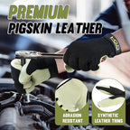 HANDLANDY Work Gloves for Men & Women, Utility Mechanic Working Gloves Touch Screen, Flexible Yard Work Gloves