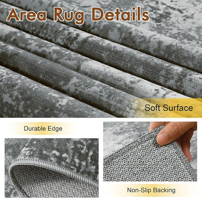 4x6 Ft Area Rugs for Living Room, Soft Non-Slip Washable Rugs Modern Abstract - Image 6