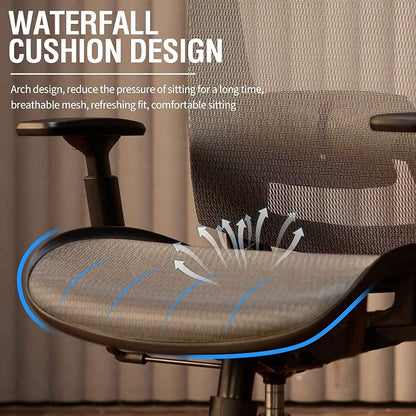 ELABEST T96 Mesh Office Chair, Ergonomic Computer Desk Chair, Sturdy Task - Image 9