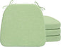 AAAAAcessories D-Shaped Chair Cushions, Machine-Washable Cover, Pear Green by AAAAAcessories