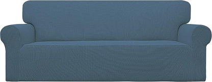 Easy-Going Stretch Oversized Sofa Couch Slipcover Washable Bluestone | 1-Piece by Easy-Going