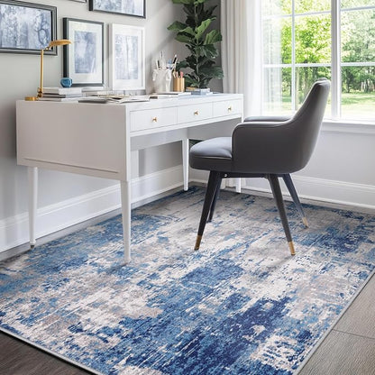 RELEANY Washable 5'x8' Abstract Area Rug - Image 7