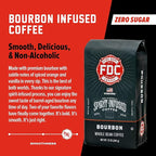 Fire Department Coffee - Bourbon Coffee - Gives Back to Firefighters - Premium Bourbon Infused Whole Beans - Medium Roast - Non-Alcoholic - Roasted in the USA - Veteran Owned - 12 oz