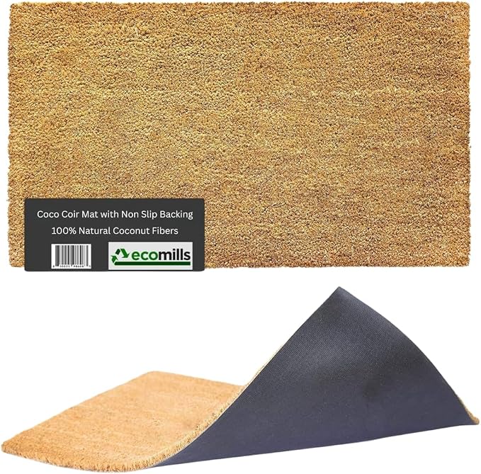 Ecomills Coco Coir Doormat, 24 x 36 in, Vinyl Backing by Ecomills