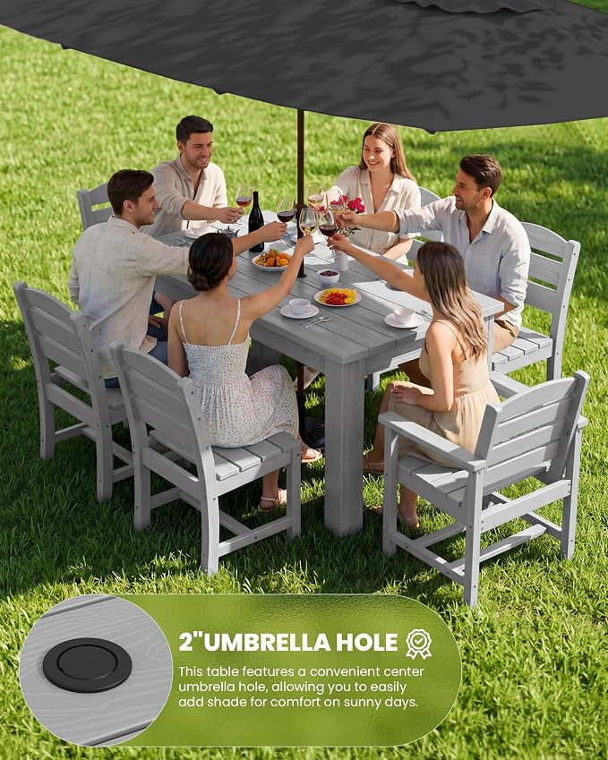 SERWALL Outdoor Dining Sets for 8, Outdoor Dining Sets for 8 Person - Image 3
