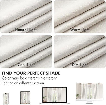 MIULEE 100% Blackout Linen Curtains - Image 7