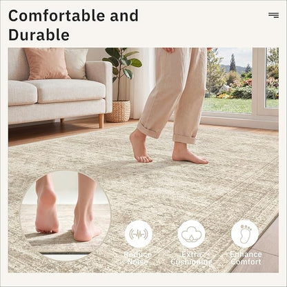 Soalmost 6x9 Non Slip Rug Pads, 1/4" Thick Felt Cushioned Rug Gripper Pad | - Image 7