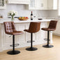 FIRAVOE Counter Height Bar Stools, Swivel Barstools Set of 3 by FIRAVOE