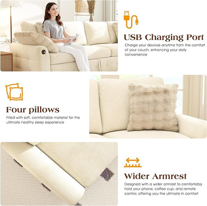 Ihanherry L-Shaped Sectional Sofa Bed - Image 6