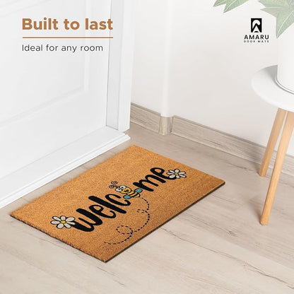Coir Welcome Mat, 17 x 29 in | 100% Natural Coir, Anti-Shedding, Durable PVC - Image 5