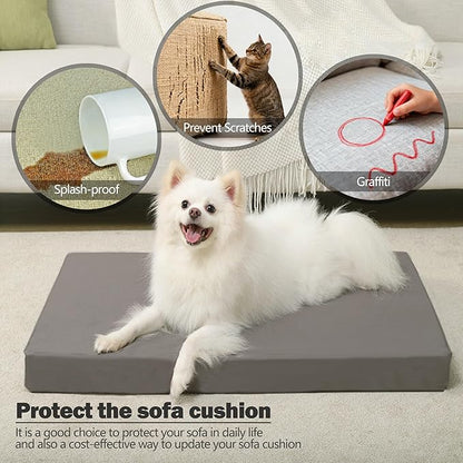 Sqodok Patio Cushion Cover 24x22 inch, Outdoor Seat Cushion Slip Cover - Image 7