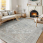6x9 Washable Area Rugs for Living Room, Dining Room- Retro Taupe | Ultra Soft by Lbris