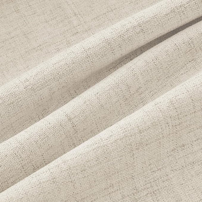 MIULEE 100% Blackout Linen Curtains 42 x 63 Inch Light Ivory 2 Panels | Thermal - Image 9