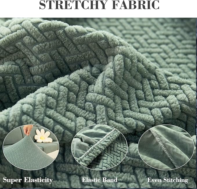 Couch Covers for 3 Cushion Sofa Pet Friendly Couch Cushion Covers Universal - Image 5