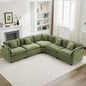 113'' V Shaped Cloud Sectional Sofa, Oversized Deep Seat Couches by WUTUTUEE