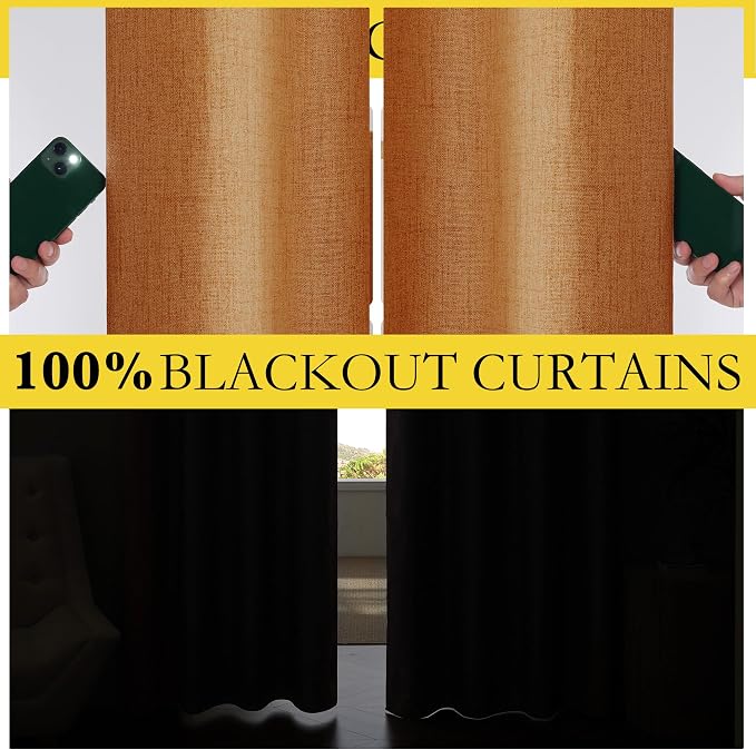 NICETOWN 100% Blackout Curtains - Image 5