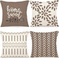 YCOLL Pillow Covers 16x16 Set of 4, Modern Sofa Throw Pillow Cover, Decorative by PillowCoversExpert