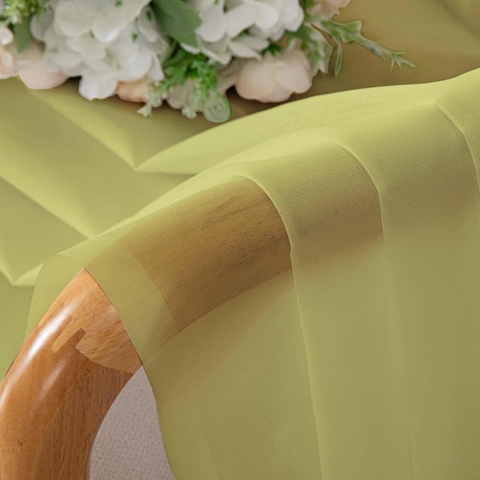 Chyhomenyc Sheer Valances for Windows, Light Filtering Small Window Curtains - Image 9
