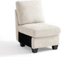 CHIC HOUSE Middle Module for Modular Couch, Corduroy Customizable Chaise by CHICHOUSE