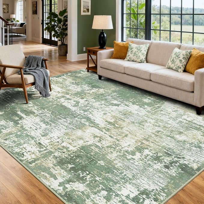 RELEANY Washable 5'x8' Abstract Area Rug - Image 3