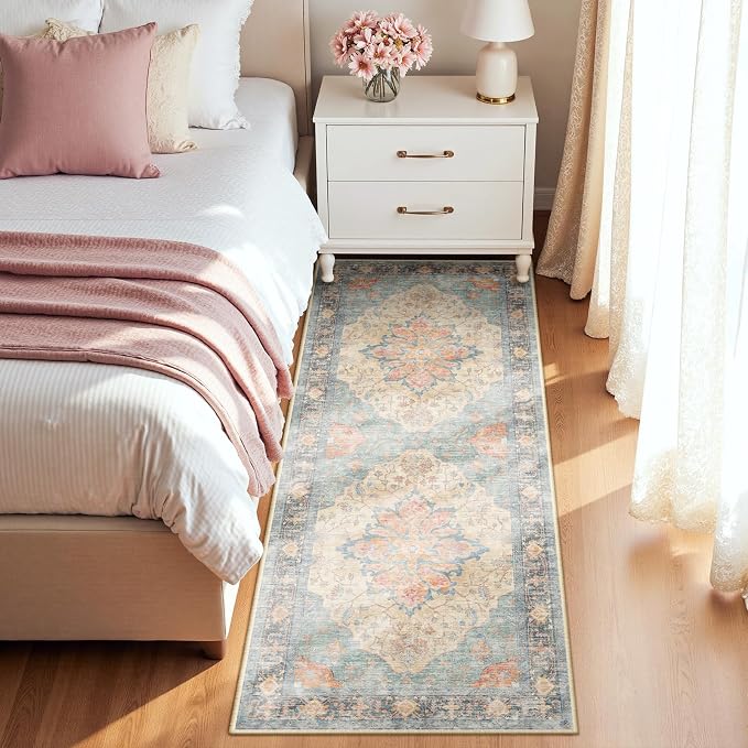 RELEANY Washable Area Rug, Runner 2'x8', Water Repellent, Pet Friendly - Image 2