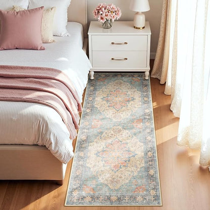 RELEANY Washable Area Rug, Runner 2'x8', Water Repellent, Pet Friendly - Image 2