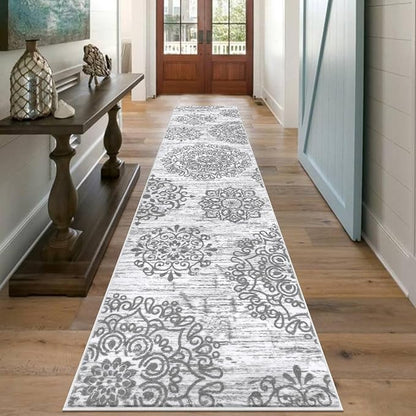 HEBE Hallway Runner Rug 2'8''x12', Washable Non Slip Kitchen Rug Runner | Soft - Image 6