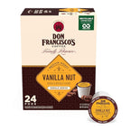 Don Francisco's Vanilla Nut Flavored Coffee - 24 K-Cup Compatible Single-Serve Pods - 100% Arabica, Smooth, Rich Flavor and Nutty Notes - Compatible with Keurig Brewers
