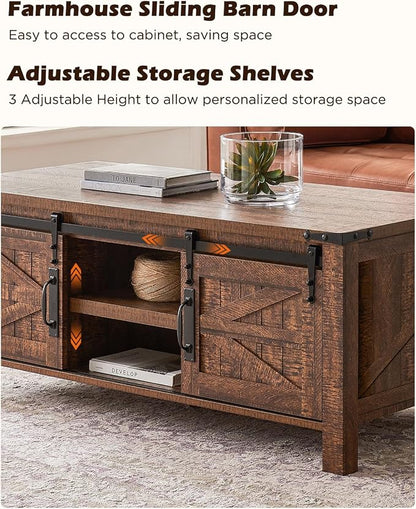 OKD 48" Farmhouse Lift Top Coffee Table - Image 6
