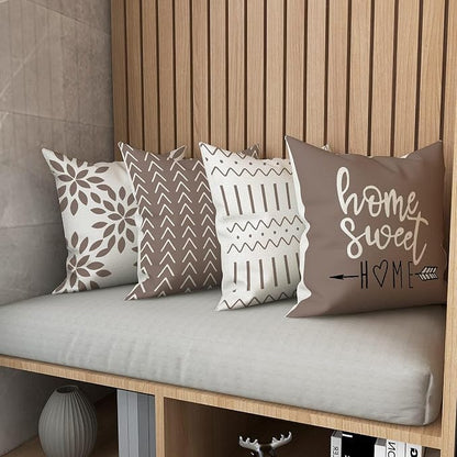 YCOLL Pillow Covers 20x20 Set of 4, Modern Sofa Throw Pillow Cover, Decorative - Image 6