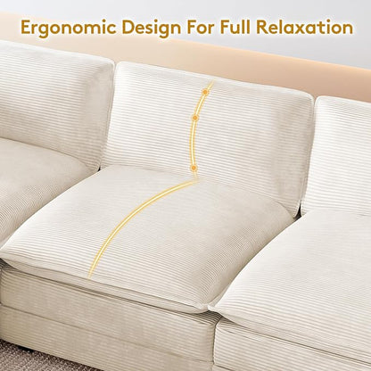 ROWHY 112'' Oversized Modular Sectional Cloud Couch - Image 5