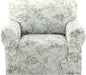 H.VERSAILTEX Printed Chair Slip Cover Floral Pattern Sofa Cover Soft by HVERSAILTEX