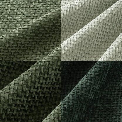 MIULEE Soft Decorative Chenille Pillow Covers Forest Green 20x20 Pack of 4 | - Image 2