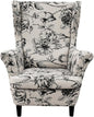 KRFOONN Wingback Chair Covers Slipcovers 2 Piece Stretch Wing Chair Covers by KRFOONN
