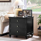 Joaxswe 24" Wide Farmhouse Night Stand, Large End Table by Joaxswe