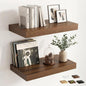 12 inch Deep Floating Shelves for Wall, 24 inch Wide Engineered Wood Wall by Venusmiles