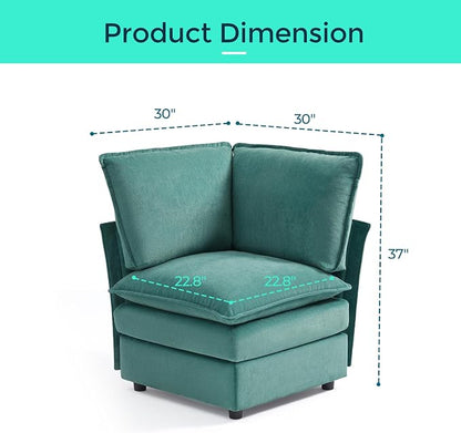 LINSY HOME Corner Seat Modular for Sectional Sofa Couch, Cloud Sofa Corner Seat - Image 3