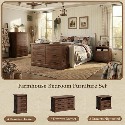 AODK 24 Inch Farmhouse Nightstand - Image 7