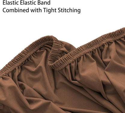 Super Stretch 40x40x15 inch Square Ottoman Cover- Soft Form Fit Ottoman Cover - Image 6
