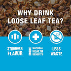 Tiesta Tea - Chunky Watermelon, Loose Leaf, Sweet Watermelon Herbal Tea, Premium Non-Caffeinated Fruit Blend, Makes Hot or Iced & Brews Up to 50 Cups, 5oz Refillable Tin