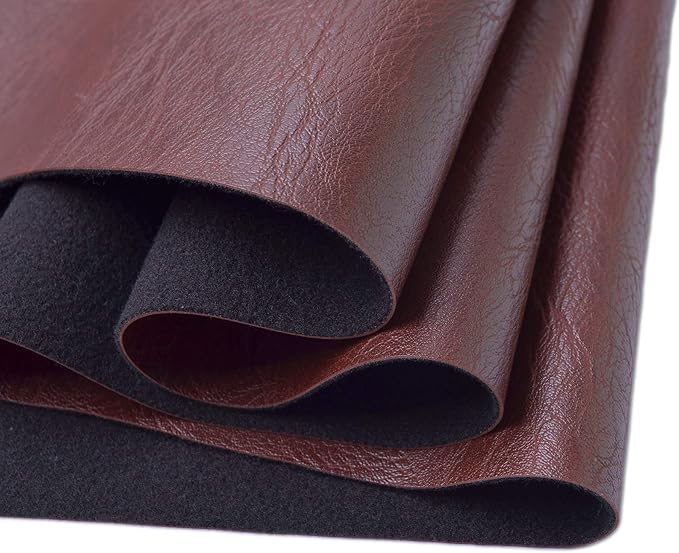 Wento Thick 2 Yard Faux Leather Fabric Soft Skin Grain PU Leather by Wento