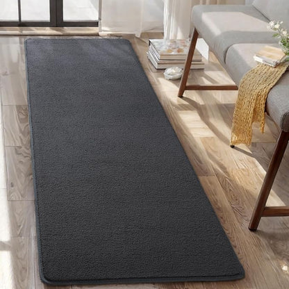 2x8 Runner Rug for Hallway, Long Runner Rugs Non Slip, Dark Grey | Soft - Image 8