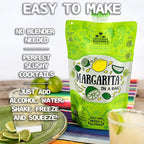Lt. Blender's Margarita in a Bag - Margarita Mix - Each Bag Makes 1/2 Gallon of Frozen Margaritas – Non-GMO Cocktail Mix - No Blender Needed – Add Liquor, Wine or as a Mocktail (Pack of 5)