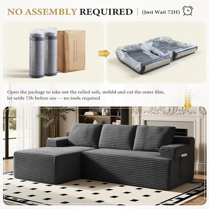 96" Sectional Couches for Living Room Cloud Couch Sofa - Image 5