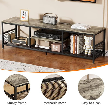 VECELO TV Stand with Power Outlets - Image 6