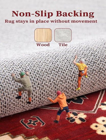 SERISSA 2'6"x14' Washable Non Slip Boho Runner Rug - Image 4