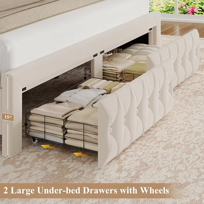 King Bed Frame 55" Tall Headboard - Image 2