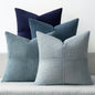 MIULEE Dusty Blue Navy Farmhouse Throw Pillow Covers 18x18 Inch Set of 4 Boho by MIULEE