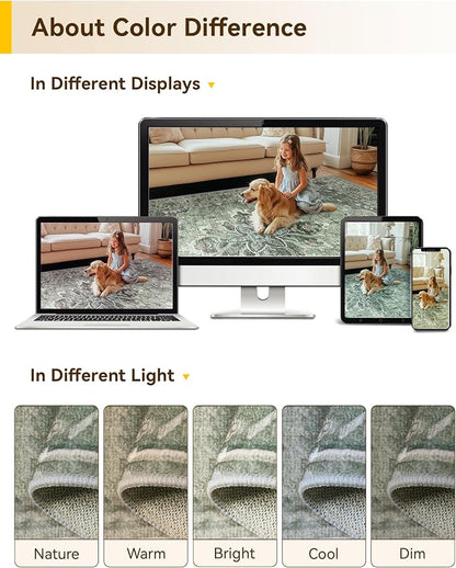 RELEANY Washable Area Rug, Runner 3'x7', Water Repellent, Pet Friendly - Image 8